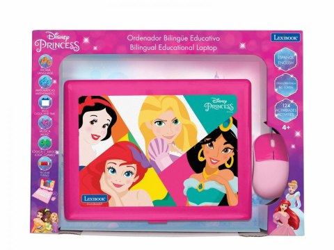 Lexibook Laptop edukacyjny Disney Księżniczki Dwujęzyczny PL/ ENG 124 aktywności