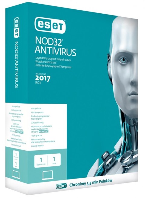 NOD32 Antivirus PL Kon 1U 2Y ENA-K-2Y-1D