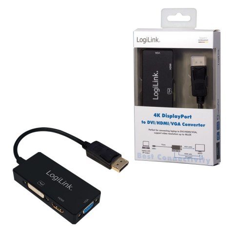 Przejściówka LOGILINK CV0109 Display Port - HDMI - VGA - DVI