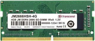 Pamięć TRANSCEND (SODIMM/DDR4/4 GB/2666MHz/1.2V/SINGLE)