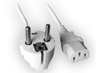 Kabel zasilający GEMBIRD Schuko IEC320 C13 1.8m. PC-186W-VDE