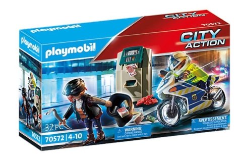 Playmobil Zestaw z figurkami City Action 70572 Policyjny motor