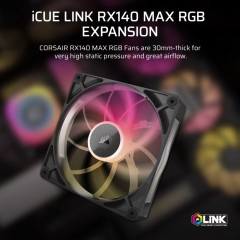 Corsair Wentylator iCUE LINK RX140 MAX RGB 140mm Single Fan