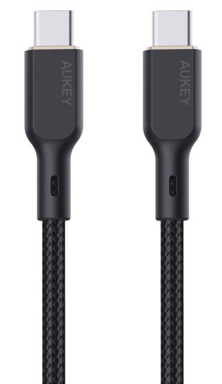 AUKEY CB-KCC101 kevlarowy kabel USB C - USB C | 1m | 5A | 100W PD | 20V