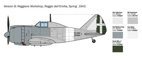 Italeri Model plastikowy Reggiane Re.2002 Ariete 1/72