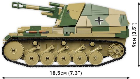 Cobi Klocki Klocki SD.KFZ.124 Wespe 860 klocków