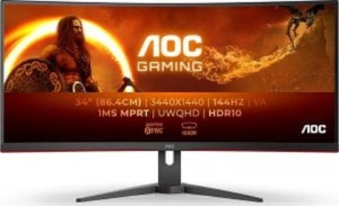 Monitor AOC CU34G2XE/BK (34" /VA /144Hz /3440 x 1440 /Czarny)