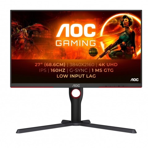 Monitor AOC U27G3X/BK (27" /IPS /160Hz /3840 x 2160 /Czarny)