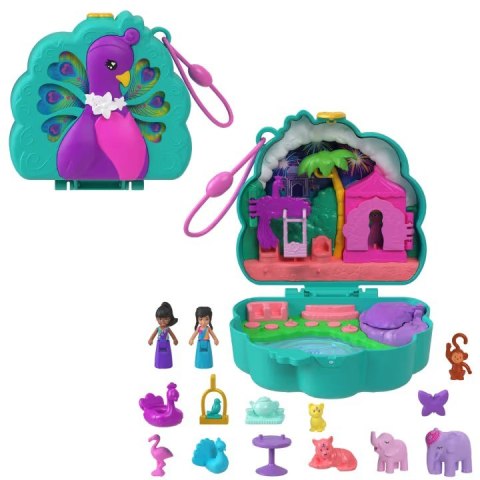 Fisher Price Zestaw figurek Polly Pocket Ogród pawia zestaw kompaktowy