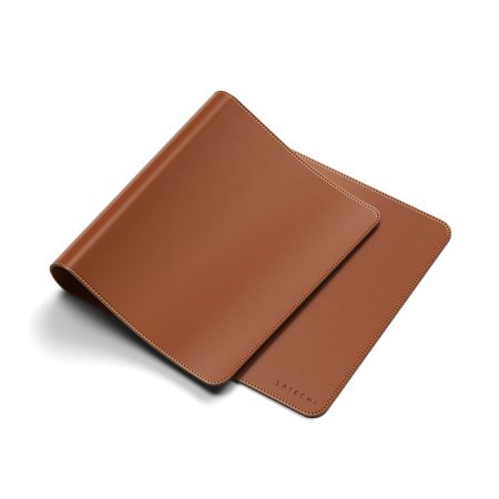 Satechi Premium Desk Mat - podkładka na biurko ze skóry wegańskiej (brown)