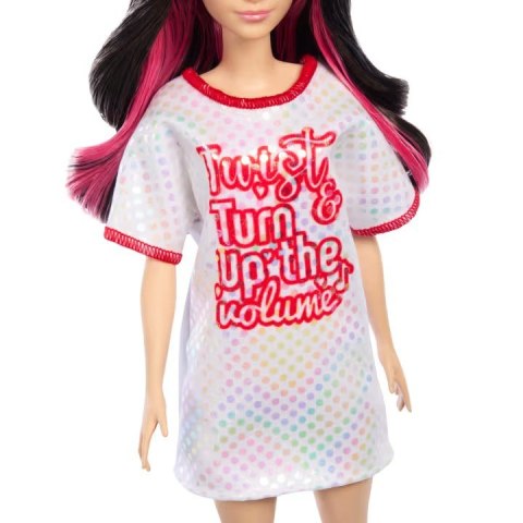 Mattel Lalka Barbie Fashionistas brunetka z falowanymi włosami