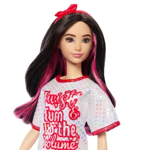 Mattel Lalka Barbie Fashionistas brunetka z falowanymi włosami