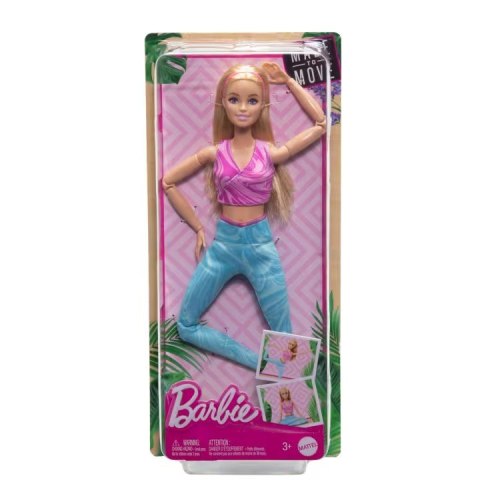 Mattel Lalka Barbie Made to Move Blond włosy