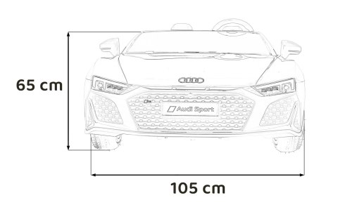 Pojazd Audi Spyder R8 LIFT STRONG Biały