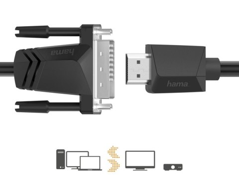 Hama Kabel HDMI DVI/D 4k 1,5m