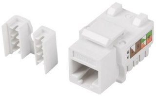 Moduł keystone gniazdo RJ45 - LSA kat.5e 90 stopni do puszki montażowej