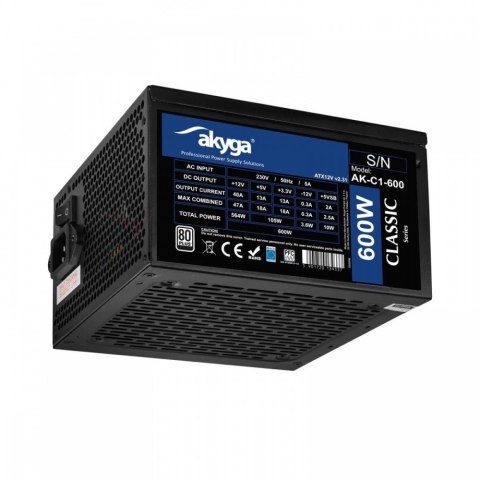 AKYGA Zasilacz AK-C1-600 ATX 600W PRO SERIA A