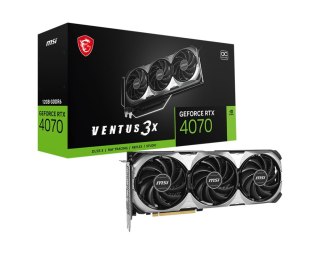 MSI Karta graficzna RTX 4070 VENTUS 3X E1 12G OC GDDR6 192bit 3DP