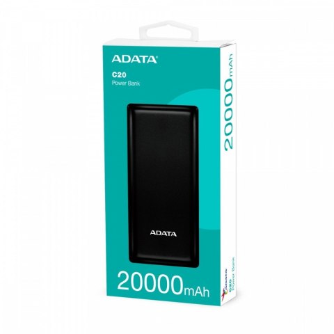 Adata Powerbank C20 20000mAh USB-C czarny