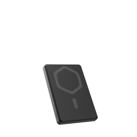 UAG Ultra Slim 5K - powerbank 5000 mAh z podstawką, ładowanie bezprzewodowe 10W, kompatybilny z MagSafe, kabel w zestawie (black