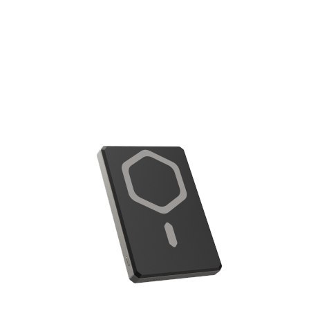 UAG Ultra Slim 5K - powerbank 5000 mAh z podstawką, ładowanie bezprzewodowe 10W, kompatybilny z MagSafe, kabel w zestawie (titan