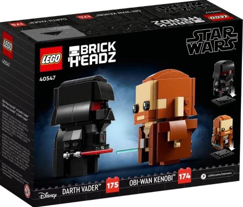 LEGO Klocki BrickHeadz 40547 Obi-Wan Kenobi i Darth Vader