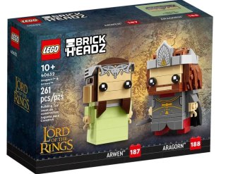 LEGO Klocki BrickHeadz 40632 Aragorn i Arwena