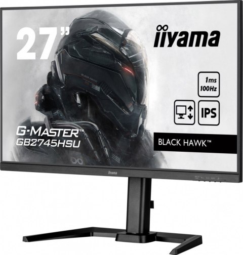 IIYAMA Monitor 27 cali GB2745HSU-B2 IPS,FHD,100Hz,1ms,2xUSB,300cd