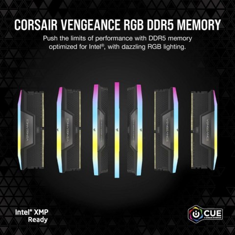 Corsair Pamięć DDR5 Vengeance RGB 64GB/6400 (2*32GB) C32 Intel XMP