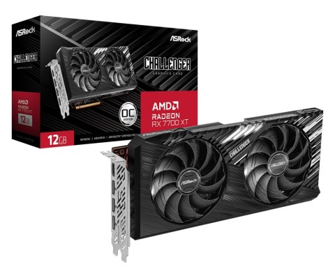 Karta graficzna ASROCK Radeon RX 7700 XT CHALLENGER OC 12G GDDR6 (RX7700XT CL 12GO)