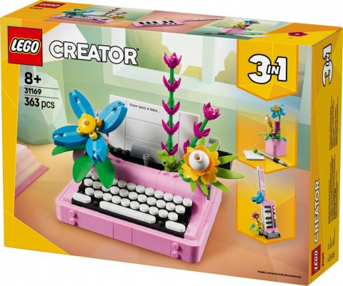 LEGO Klocki Creator 31169 Maszyna do pisania z kwiatami