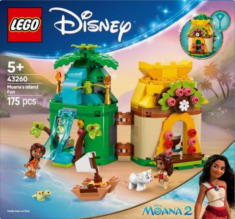 LEGO Klocki Disney 43260 Zabawy Vaiany na wyspie