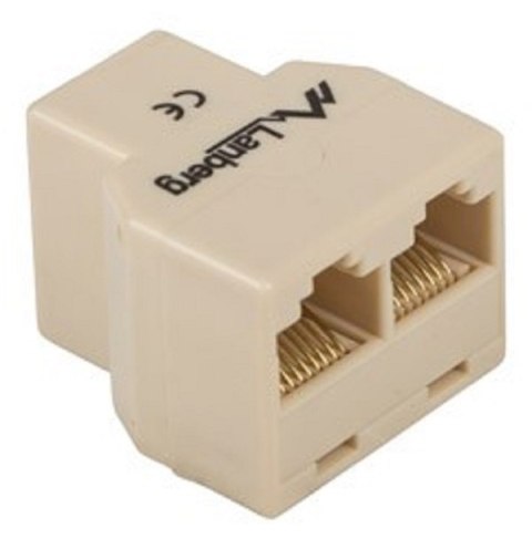 LANBERG AD-RJ45-2RJ45-OU Złączka sieciowa