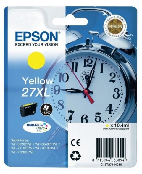 Tusz EPSON 27XL Żółty C13T27144010