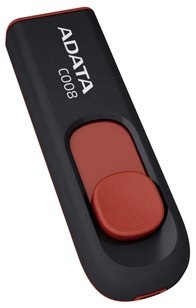 Pendrive A-DATA C008 32 GB Czarno-czerwony (32 GB /USB 2.0 /Czarno-czerwony )