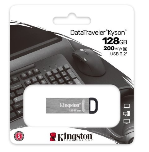 Pendrive KINGSTON DTKN/128GB (128 GB /Srebrno-czarny )