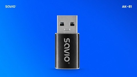 Savio Adapter USB-C 3.1 (F) - USB-A 3.1 (M) AK-81