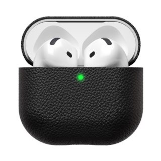 KeyBudz Artisan Series Leather Case - skórzane etui ochronne do AirPods 4 gen.(black)