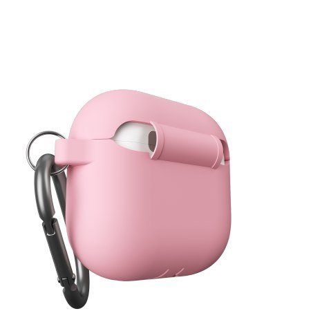 KeyBudz Elevate Keychain - silikonowe etui ochronne do AirPods 4 gen. (blush pink)