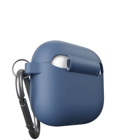 KeyBudz Elevate Keychain - silikonowe etui ochronne do AirPods 4 gen. (cobalt blue)