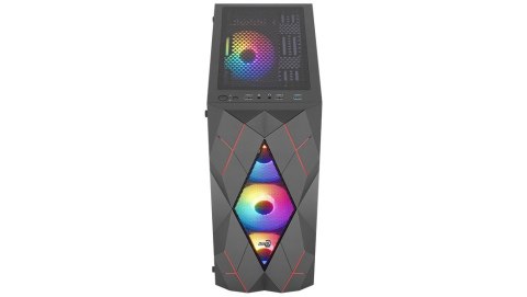 AeroCool Obudowa Volcan Czarna Mid Tower RGB