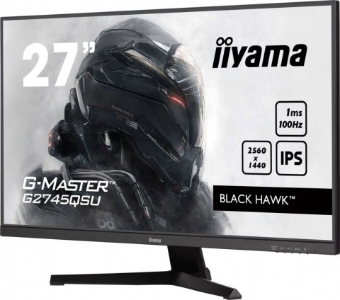 IIYAMA Monitor 27 cali G2745QSU-B2,IPS,QHD,100Hz,1ms,2xUSB,300cd IIYAMA Monitor 27 cali G2745QSU-B2,IPS,QHD,100Hz,1ms,2xUSB,300cd