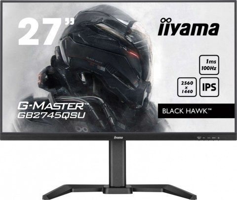 IIYAMA Monitor 27 cali GB2745QSU-B2,IPS,QHD,100Hz,1ms,2xUSB,300cd IIYAMA Monitor 27 cali GB2745QSU-B2,IPS,QHD,100Hz,1ms,2xUSB,300cd