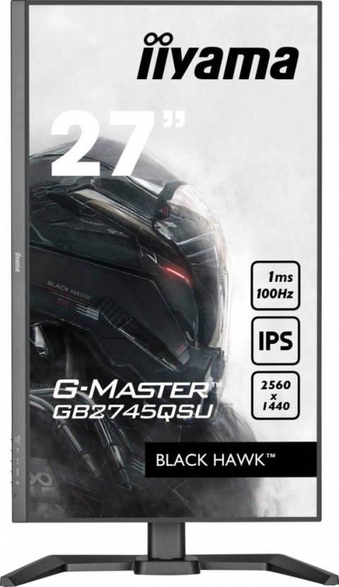 IIYAMA Monitor 27 cali GB2745QSU-B2,IPS,QHD,100Hz,1ms,2xUSB,300cd IIYAMA Monitor 27 cali GB2745QSU-B2,IPS,QHD,100Hz,1ms,2xUSB,300cd