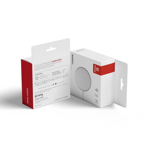 CRONG MagSpot Wireless Charger Aluminiowa ładowarka indukcyjna MagSafe 15W Grafitowa