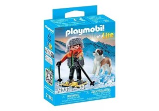 Playmobil My Life 71741 Narciarz z bernardynem