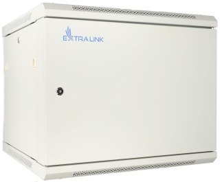 EXTRALINK 12U 600X600 ASP WALL-MOUNTED RACKMOUNT CABINET METAL DOOR GRAY