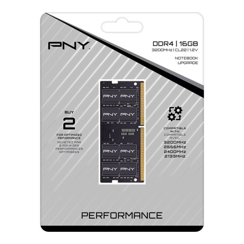 PNY Pamięć notebookowa 16GB DDR4 SODIMM 3200 MN16GSD43200-TB