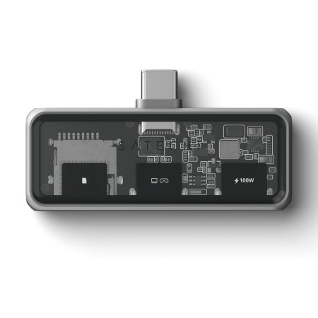 Satechi Mobile XR Hub with microSD Reader - mobilny adapter USB-C (1x USB-C 100W PD, 2.0 data i audio, 1x USB-C DP 1.4 4K@60Hz, 