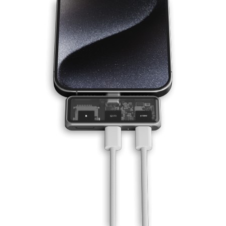 Satechi Mobile XR Hub with microSD Reader - mobilny adapter USB-C (1x USB-C 100W PD, 2.0 data i audio, 1x USB-C DP 1.4 4K@60Hz, 